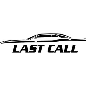 Challenger Last Call Silhouette Decal