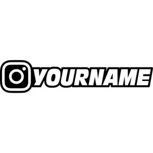 Outline Custom Instagram Decal