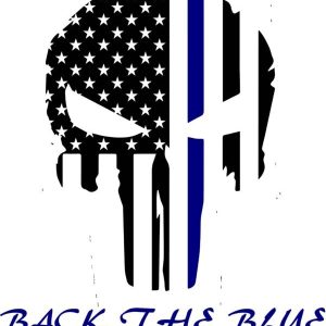 Back the Blue Punisher Decal