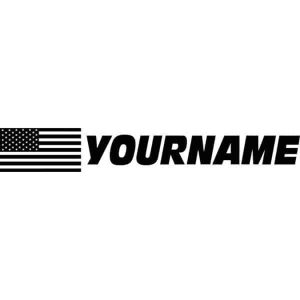Race Car Driver Name Decal