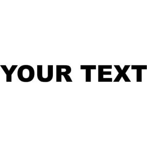 Custom Text Decal