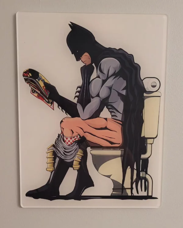 Batman Bathroom Toilet Acrylic Sign