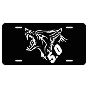 Ford Coyote 5.0 Aluminum License Plate