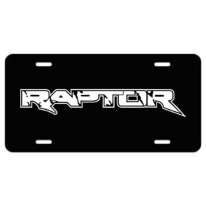 Ford Raptor Aluminum License Plate