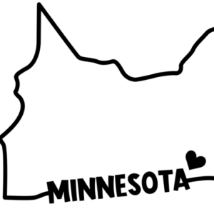 Minnesota State Outline Decal