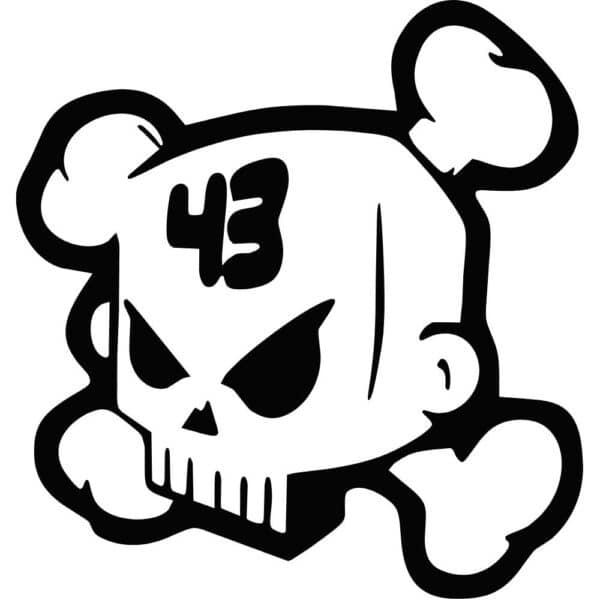 Ken Block Skull 43 Hoonigan Decal