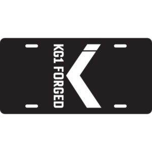 KG1 Forged Aluminum License Plate