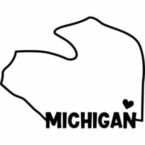 Michigan State Outline Decal
