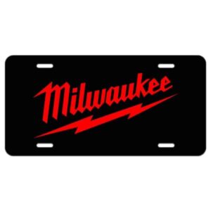 Milwaukee Tools Aluminum License Plate