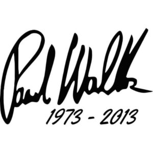 Paul Walker Signature Decal