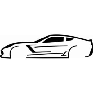 Corvette C7 Silhouette Decal